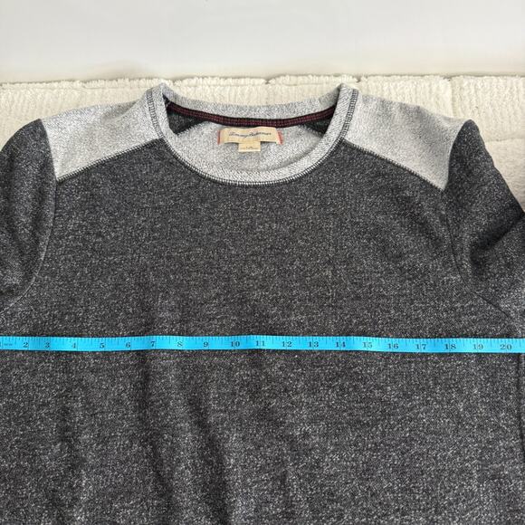 Tommy Bahama Mens Large Grey Long Sleeve Crew Neck Cotton Blend Pullover Sweater - Picture 6 of 12